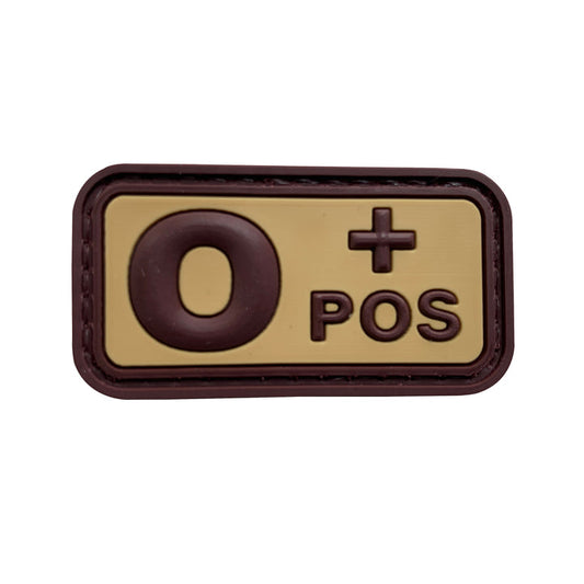 Missions O Positive PVC Patch - Brown ok