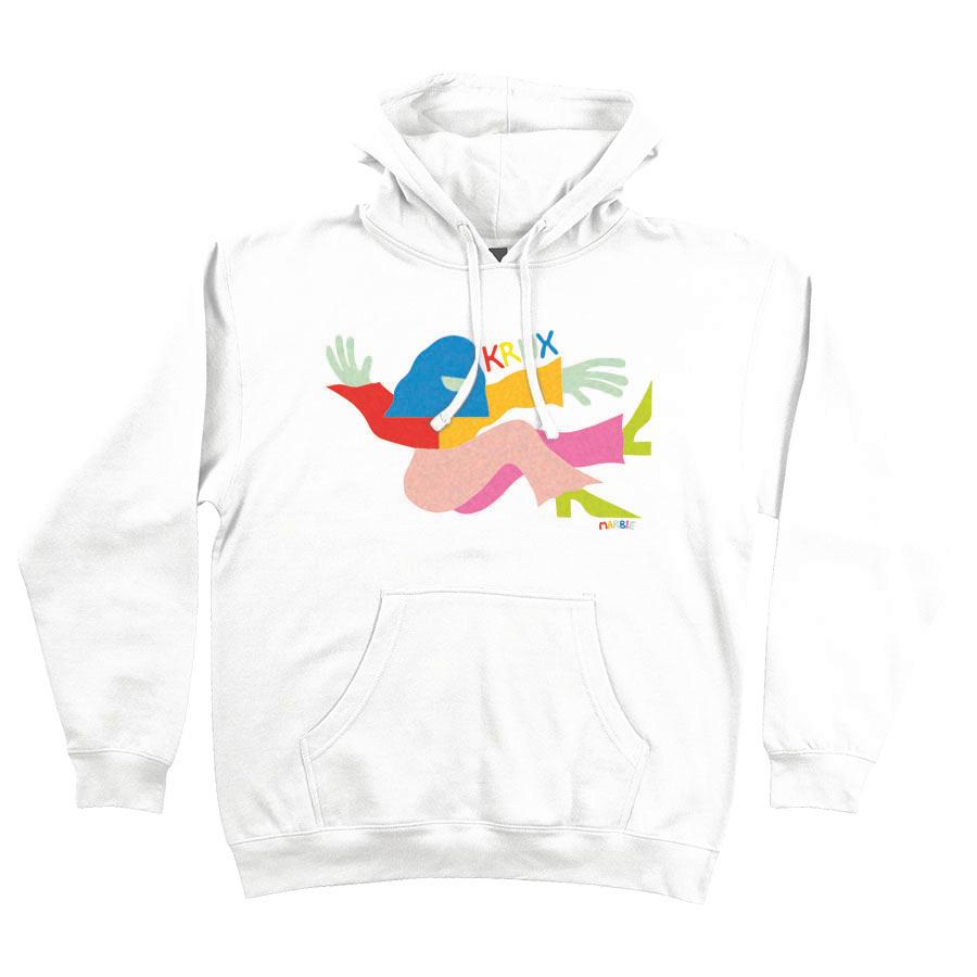 Krux MARBIE MILLER P/O Hooded Midweight Sweatshirt - White [unisex]