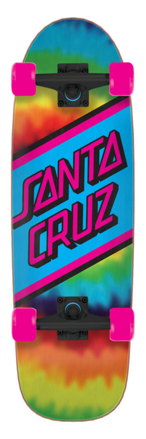 Santa Cruz Rainbow Tie-Dye Street Cruzer Longboard Complete 29.05"