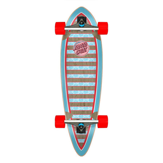 Santa Cruz Decoder Wave Pintail Cruzer Longboard Complete 33"