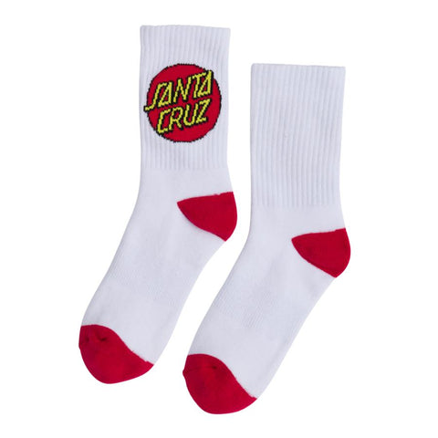 Santa Cruz Cruz Crew Socks - White [youth] [4 pairs]