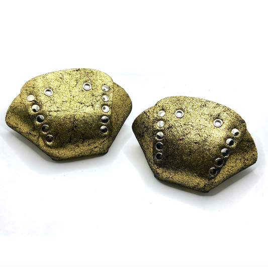 Rollerstuff Glitter Suede Toe Cap - Gold [set/2]