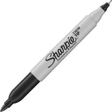 Sharpie TwinTip Permanent Markers - Black [pack/2]
