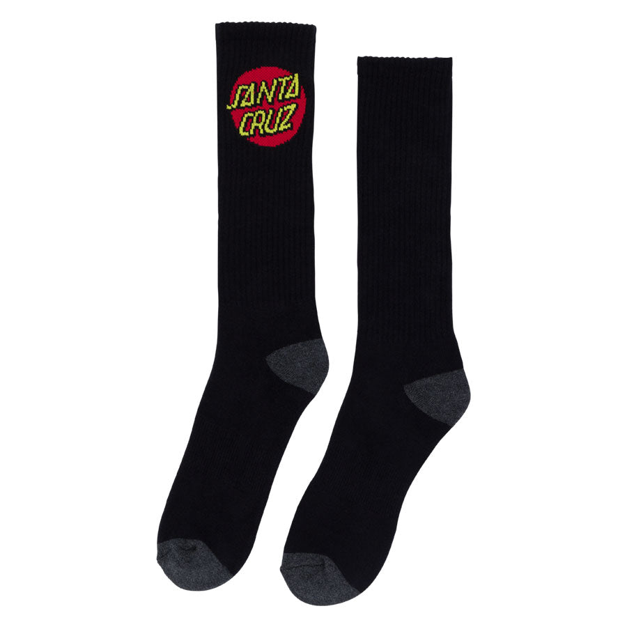 Santa Cruz Crew Socks - Black 9-11 [2 pairs]