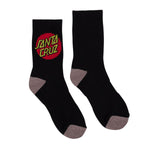 Santa Cruz Youth Crew Socks - Black 2-5.5 [men]