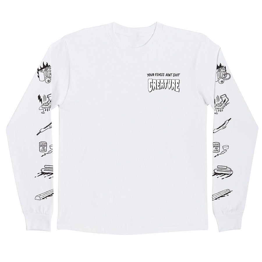 Creature GUEST CAPTURE Regular L/S Shirt - White [men]