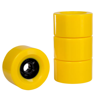 Cal-7 Fly Wheel Longboard Wheels - Neon Yellow 97mm 78A