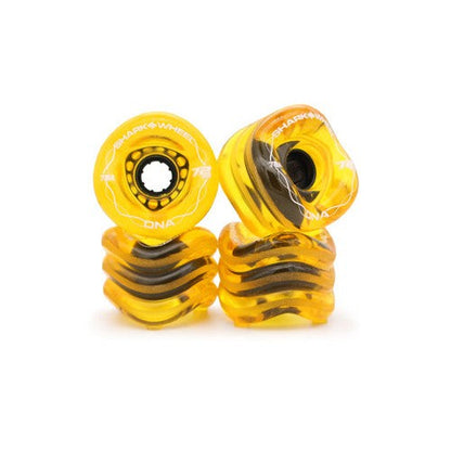 Shark Wheel DNA Longboard Wheels - Transparent Amber 72mm 78A [set/4]