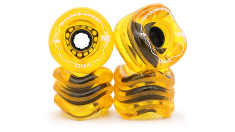 Shark Wheel DNA Longboard Wheels - Transparent Amber 72mm 78A [set/4]