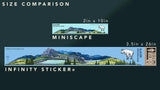 Hydrascape MINISCAPE - GLACIER Sticker 2x10"