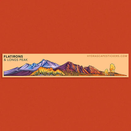 Hydrascape Miniscape - Flatirons Sticker 2x10"