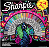 Sharpie Permenant Markers - Peacock Pack [pack/28]