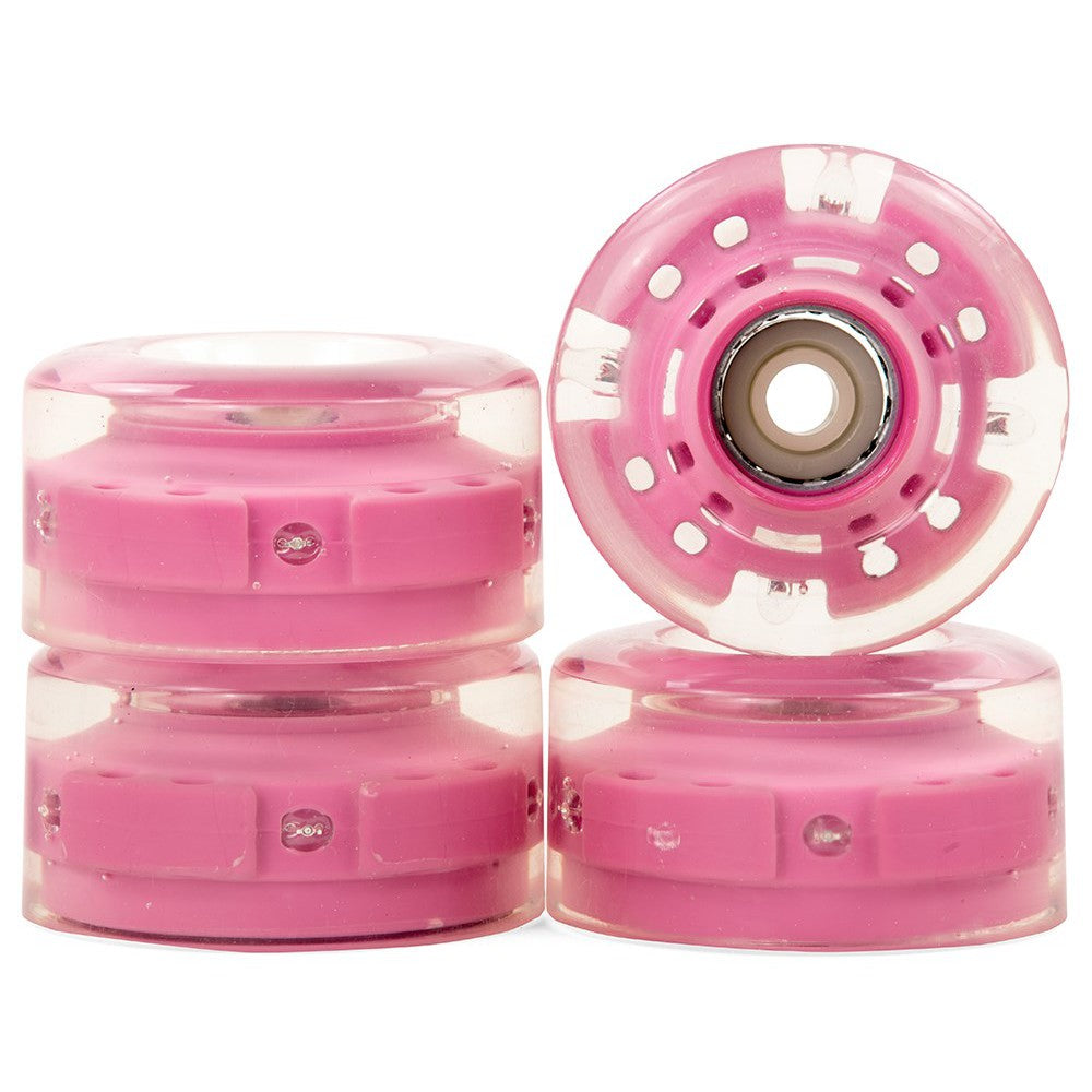 SFR Light-Up Roller Skates Wheels 58mm 82A - Pink