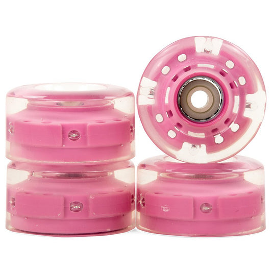 SFR Light-Up Roller Skates Wheels 58mm 82A - Pink