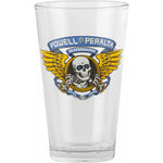 Powell Peralta WINGED RIPPER Pint Glass - Blue