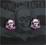 Powell Peralta Ripper Earrings - Hot Pink