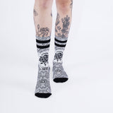 American BANDANA Mid High Socks - White