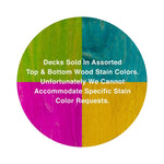 Habitat TRI-COLOR POD Skateboard Deck 8.25"