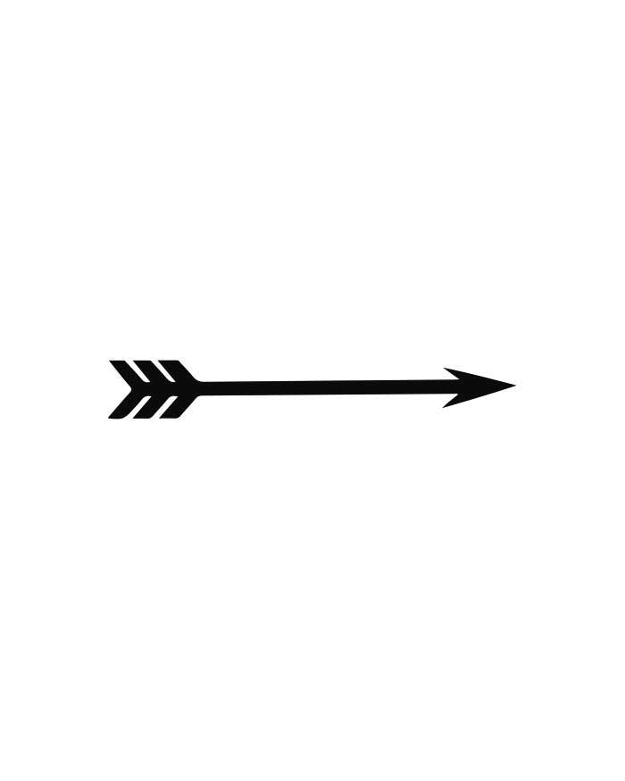 Le Inka Arrow Xpress Tattoo [S110] - 3.5 X 0.5cm