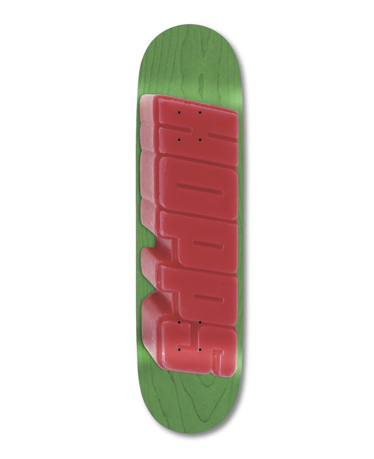 Hopps Bighopps Wax Skateboard Deck - Green/Red