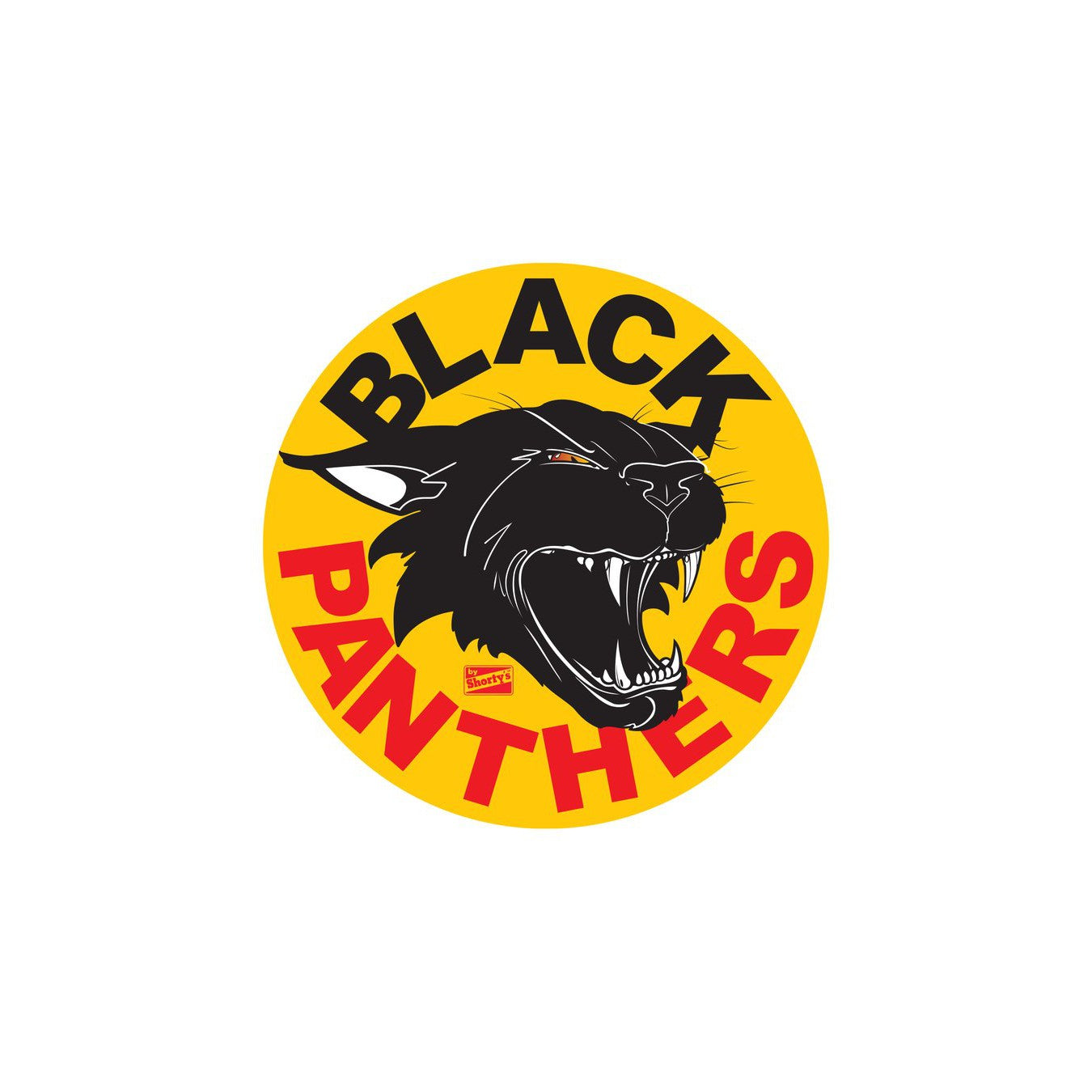Shortys Black Panthers Logo Sticker