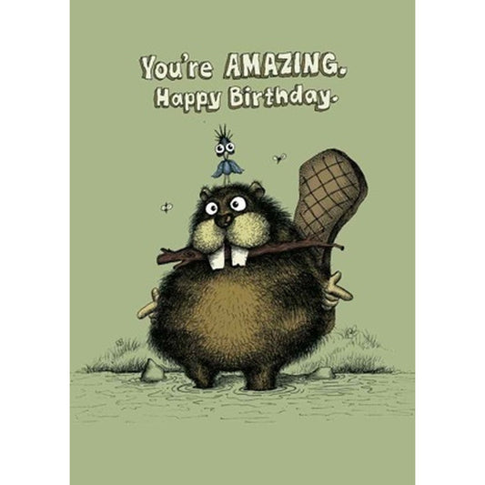 Bald Guy You're Amazing. Happy Birthday Greeting Card [079]