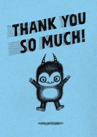 Bald Guy Thank You So Much Can't Enough Greeting Card [214]