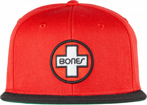 Bones 6-PANEL SNAPBACK Cap - Red