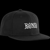 BONES WOOL STITCH Cap - Black