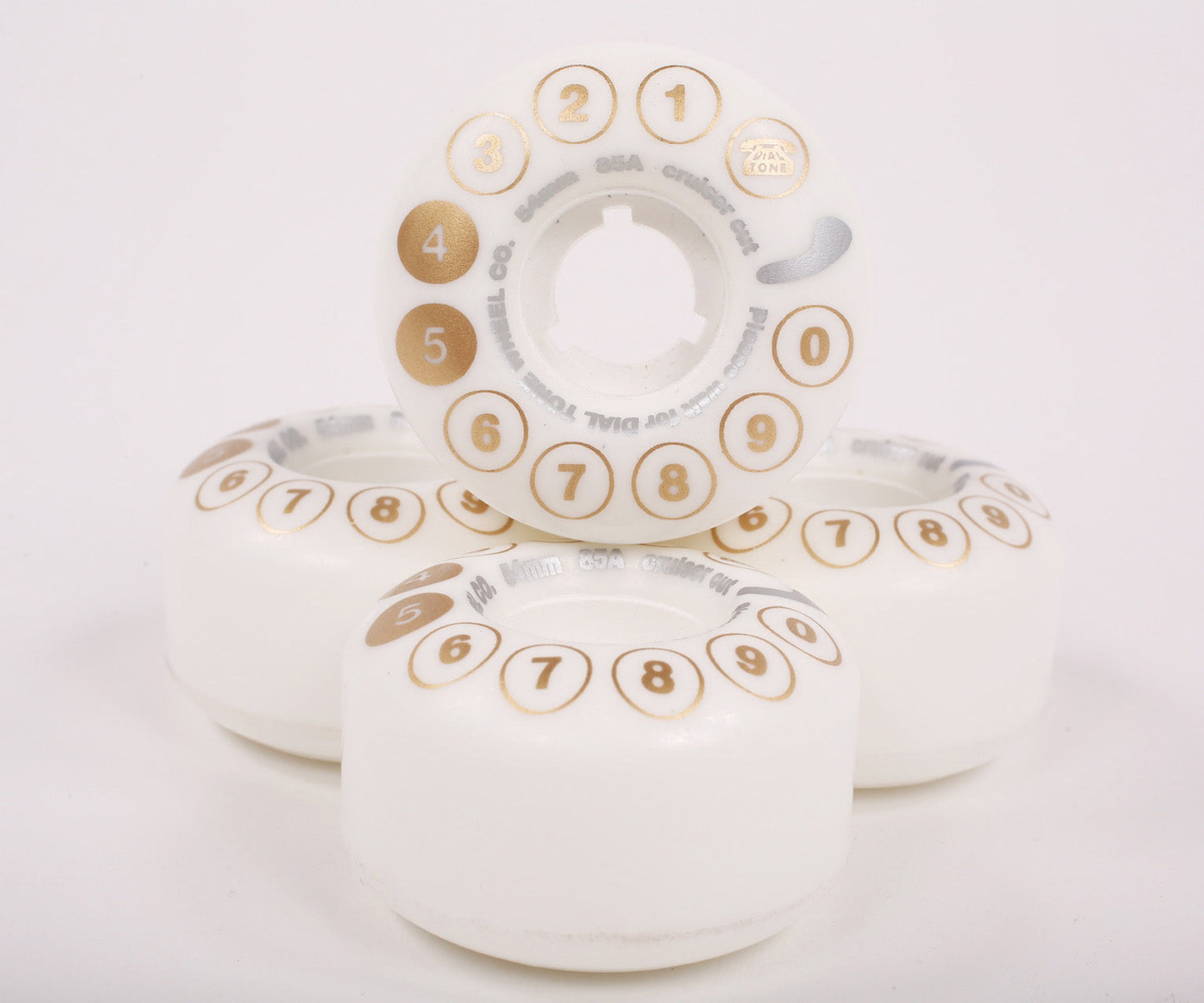 Dial Rotary Standard Cruiser Wheel Skateboard Wheels - 54mm 85A [set/4]