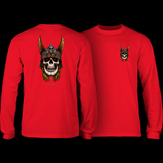 Powell-Peralta Andy Anderson Skull L/S Shirt - Red