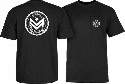 Mini Logo CHEVRON CIRCLE T-Shirt - Black