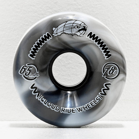 Cloud Ride CRUISER Longboard Wheels - Gray Marble 65mm 78A