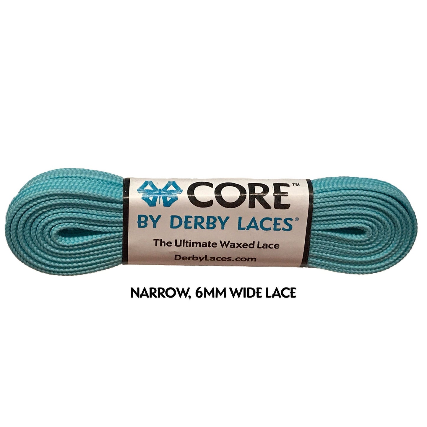 Derby Core Roller Skates Laces - Aqua Spray Teal 54" [137cm]