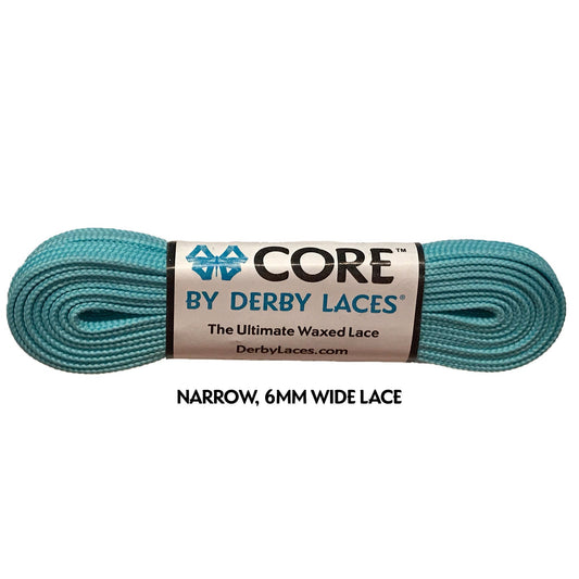 Derby Core Roller Skates Laces - Aqua Spray Teal 96" [244cm]