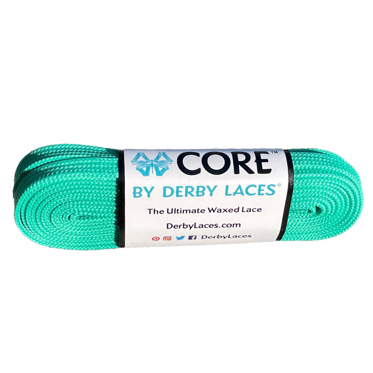 Derby Core Roller Skates Laces - Aquamarine 72" [183cm]