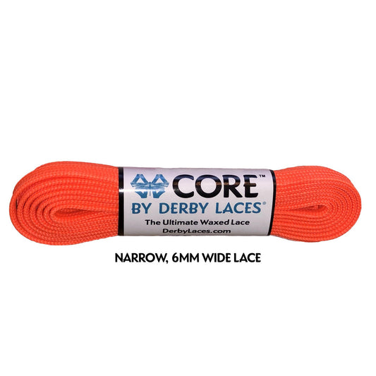 Derby Core Roller Skates Laces - Fluorescent Orange 72" [183cm]