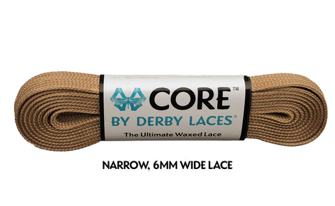 Derby CORE Roller Skates Laces - Coffee Latte Brown  72" [183cm]