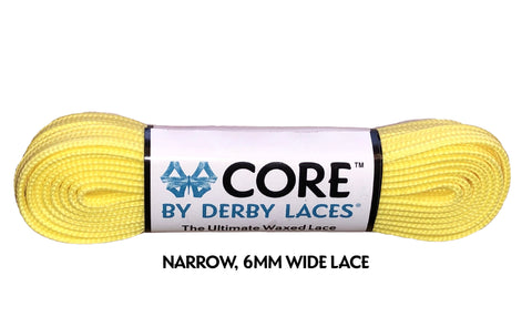 Derby CORE Roller Skates Laces - Lemon Yellow  54" [137cm]