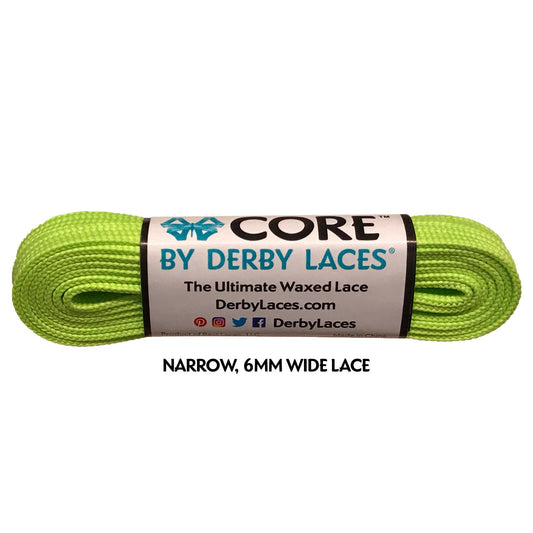 Derby Core Roller Skates Laces - Lime Green 72" [183cm]