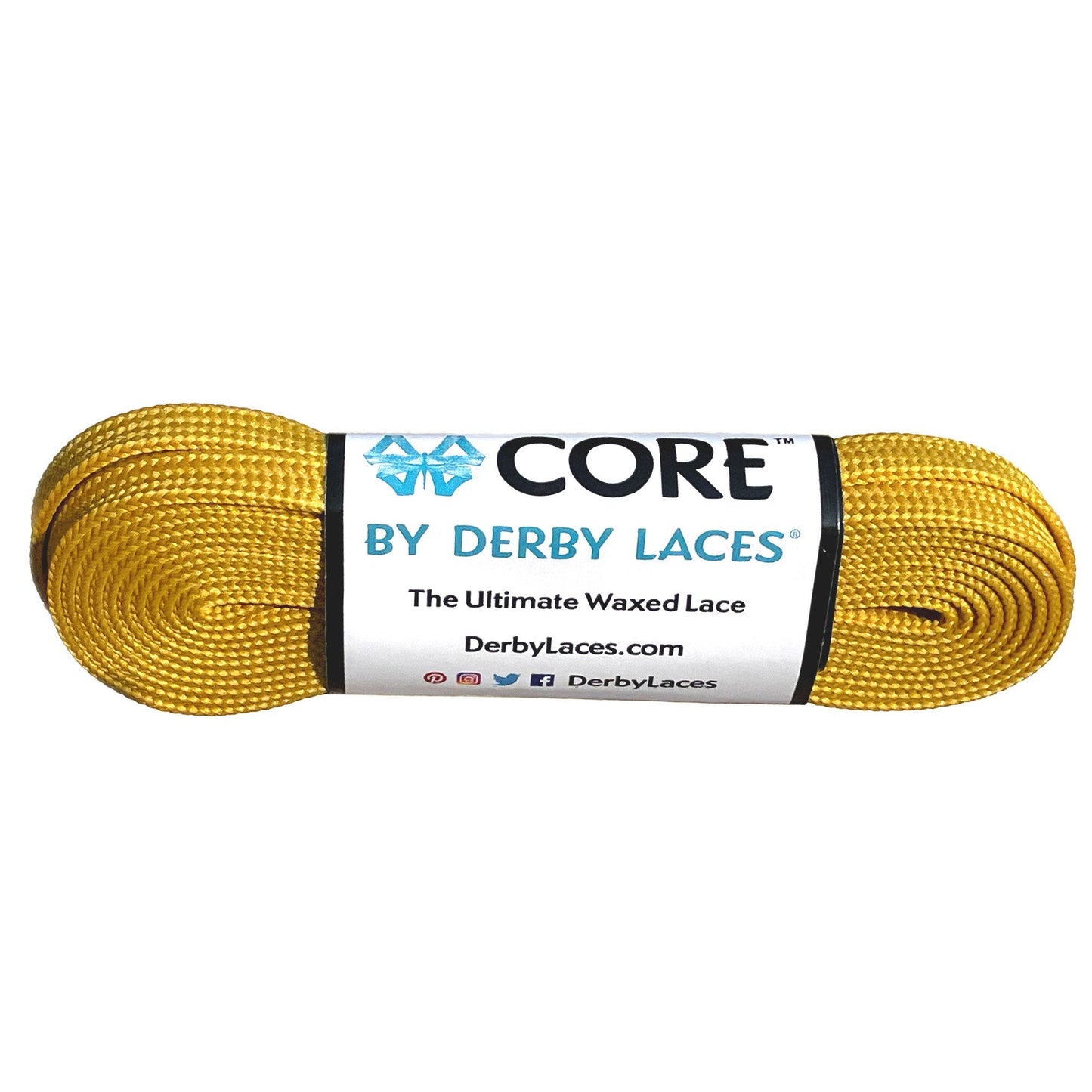 Derby Core Roller Skates Laces - Mustard Yellow 54" [137cm]