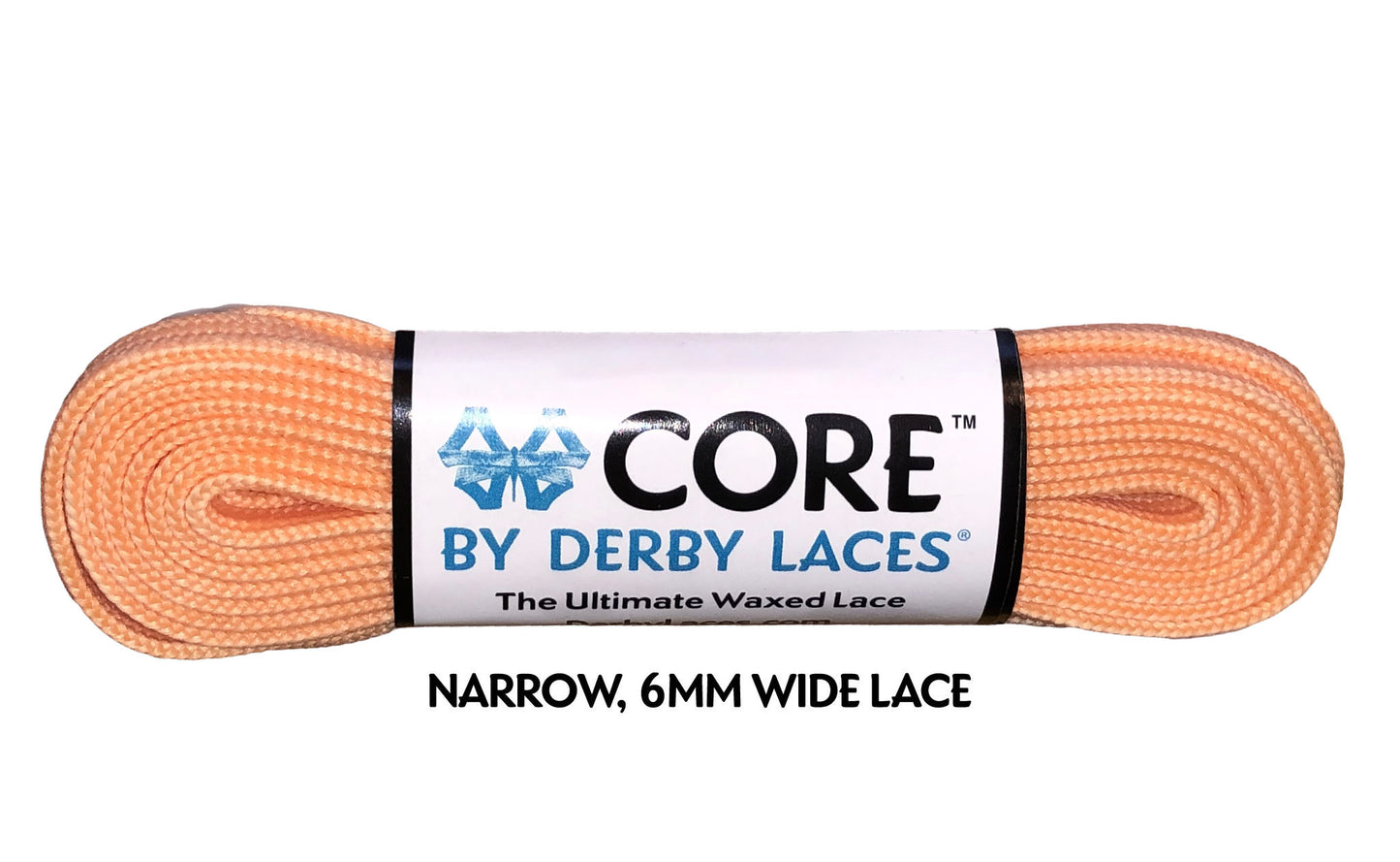 Derby Core Roller Skates Laces - Peach 96" [244cm]