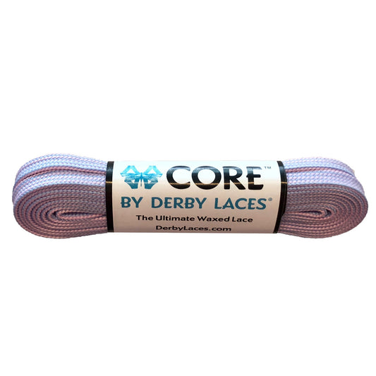 Derby Core Roller Skates Laces - Pink/Periwinkle Stripe 72" [183cm]