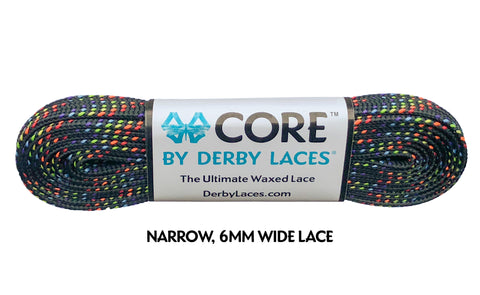 Derby CORE Roller Skates Laces - Rainbow  96" [244cm]