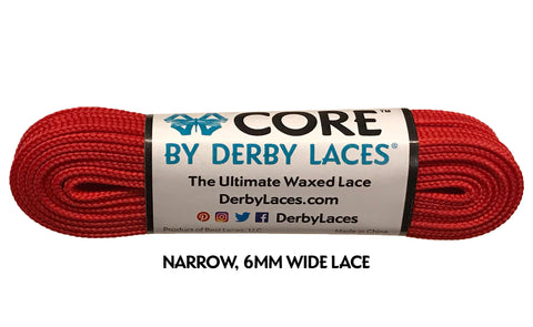 Derby CORE Roller Skates Laces - Red  54" [137cm]