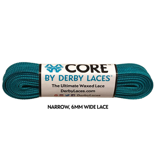 Derby Core Roller Skates Laces - Teal 96" [244cm]