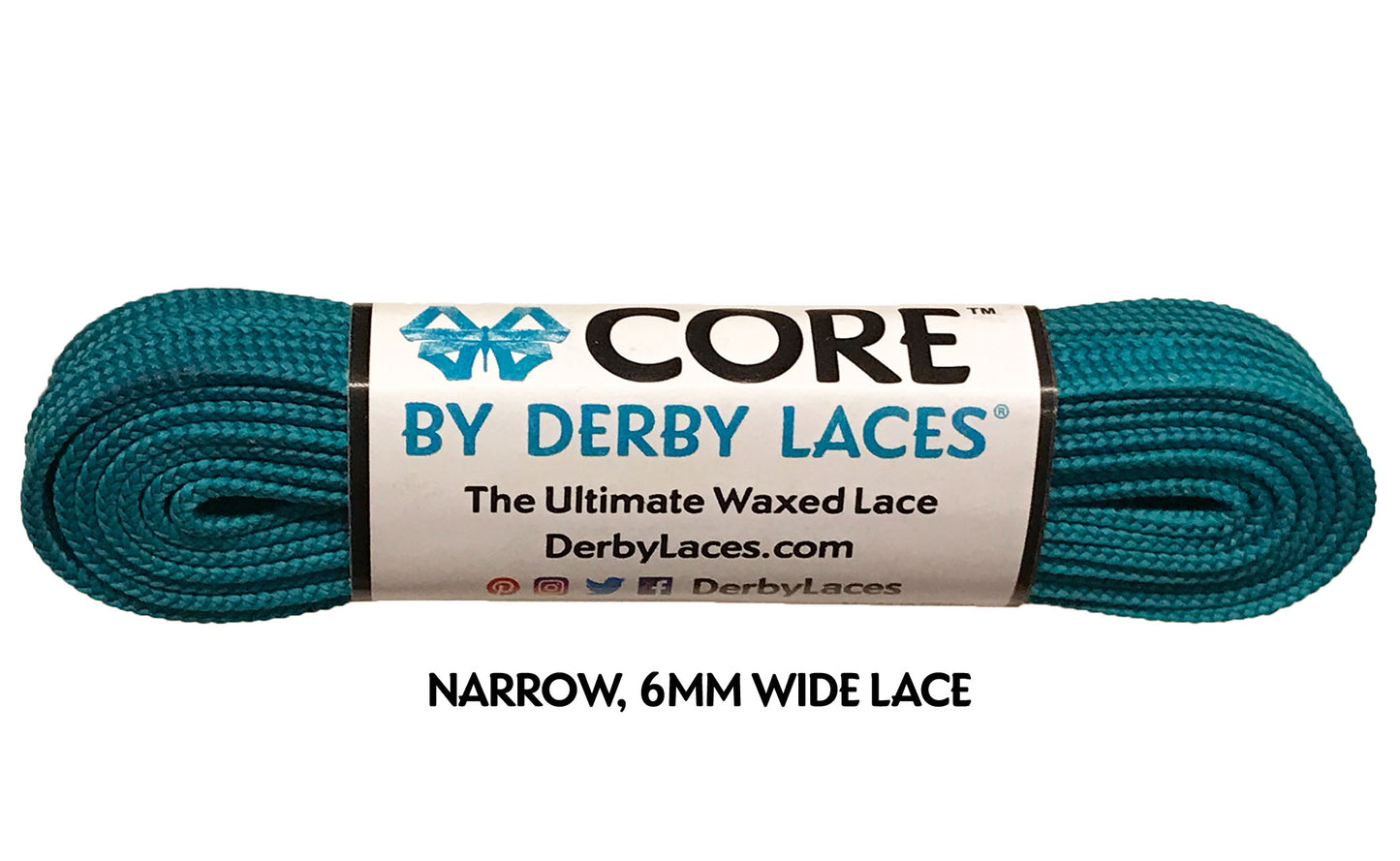 Derby Core Roller Skates Laces - Teal 72" [183cm]