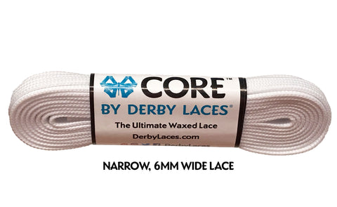 Derby CORE Roller Skates Laces - White  72" [183cm]