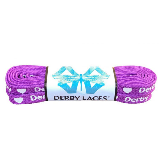 Derby Regular Waxed Roller Skates Laces - Purple – Heart Derby 72" [183cm]