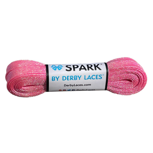 Derby Spark Roller Skates Laces - Pink Cotton Candy 54" [137cm]